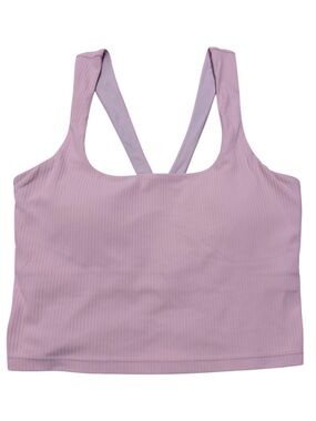 YUNOGA Longline Sports Bra Square Neck Ribbed Yoga Bra Workout Crop Tank Small